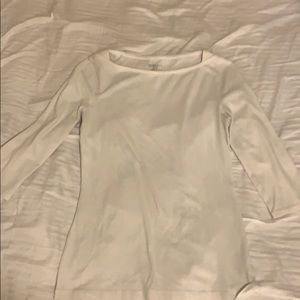 3/4 sleeve white shirt
